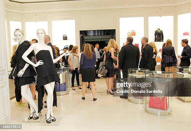 General view at Dior celebrates the opening of Dior Couture Patrick Demarchelier Exhibition at the Dior store at South Coast Plaza May 10, 2013 in...