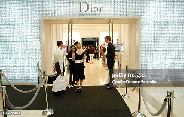 General view at Dior celebrates the opening of Dior Couture Patrick Demarchelier Exhibition at the Dior store at South Coast Plaza May 10, 2013 in...