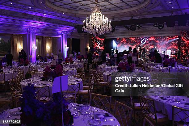 General ambiance of atmosphere of the 'Global Gift Gala' at Hotel George V on May 13, 2013 in Paris, France.