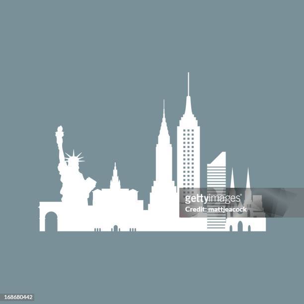 ilustrações, clipart, desenhos animados e ícones de horizonte de nova york - st patrick's cathedral manhattan