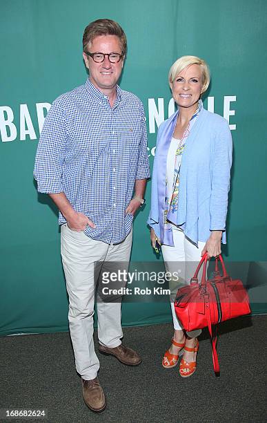 Mika Brzezinski and Joe Scarborough, host of Morning Joe on MSNBC promote her new book "Obsessed: The Fight Against America's Food Addiction" at...