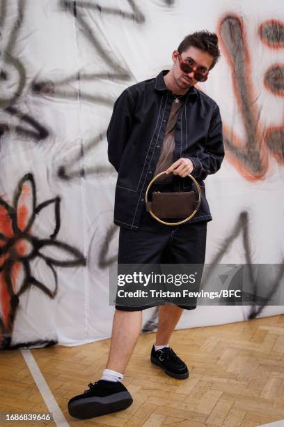 Michael Joseph Hardwick attends the Jenn Lee presentation during London Fashion Week September 2023 at the Tab Centre on September 17, 2023 in...