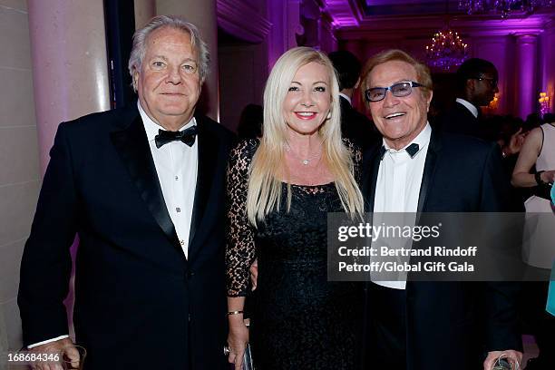 Massimo Gragia, Monika Bacardi and Orlando attend 'Global Gift Gala' at Hotel George V on May 13, 2013 in Paris, France.