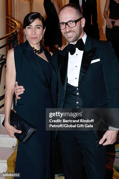 Bianca Li and Emmanuel D'Orazio attend 'Global Gift Gala' at Hotel George V on May 13, 2013 in Paris, France.