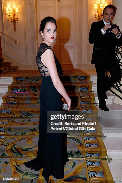 Anouchka Delon and Nikos Aliagas attend 'Global Gift Gala' at Hotel George V on May 13, 2013 in Paris, France.