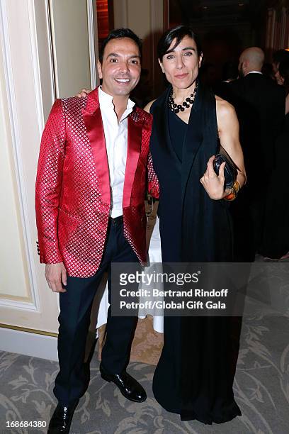 Choregraphers Kamel Ouali and Blanca Li attend 'Global Gift Gala' at Hotel George V on May 13, 2013 in Paris, France.
