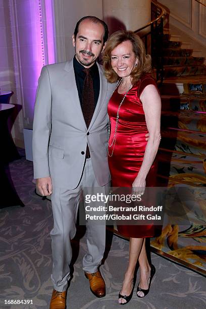 French Film Director and Artistic Director and Co-President of Chopard Caroline Scheufele Gruosi attend 'Global Gift Gala' at Hotel George V on May...