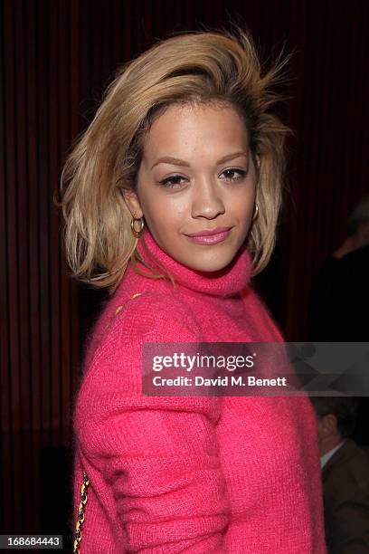 Rita Ora attends a listening party for Daft Punk's new album 'Random Access Memories' at The Shard on May 13, 2013 in London, England.