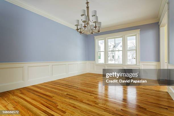 custom home interior without furniture - hardwood stock pictures, royalty-free photos & images