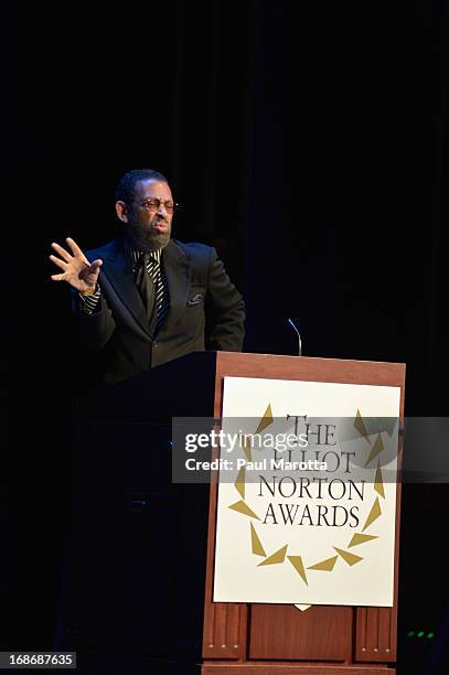 Maurice Hines introduces Chita Rivera at the 31st Annual Elliot Norton Awards at Paramount Mainstage on May 13, 2013 in Boston, Massachusetts.