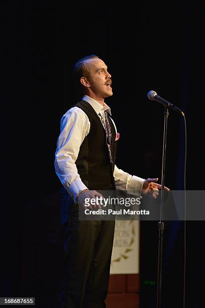 Member of the SpeakEasy Stage Company performs selections from "Bloody Bloody Andrew Jackson" at the 31st Annual Elliot Norton Awards at Paramount...