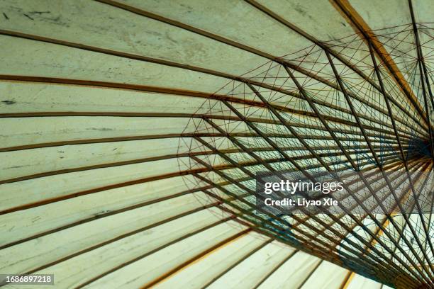 close-up of an old vintage umbrella - jade close stock pictures, royalty-free photos & images