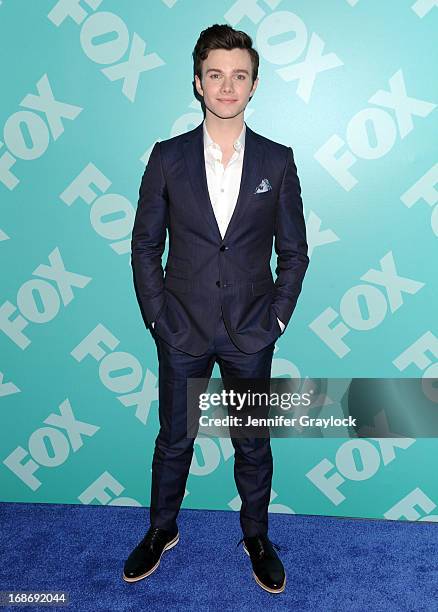 Actor Chris Colfer attends the FOX 2103 Programming Presentation Post-Party at Wollman Rink in Central Park on May 13, 2013 in New York City.