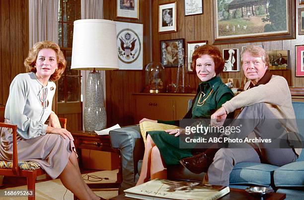 Walt Disney Television via Getty Images NEWS - 12/3/76 BARBARA WALTERS interviews JIMMY CARTER and ROSALYN CARTER BARBARA WALTERS, ROSALYN CARTER,...