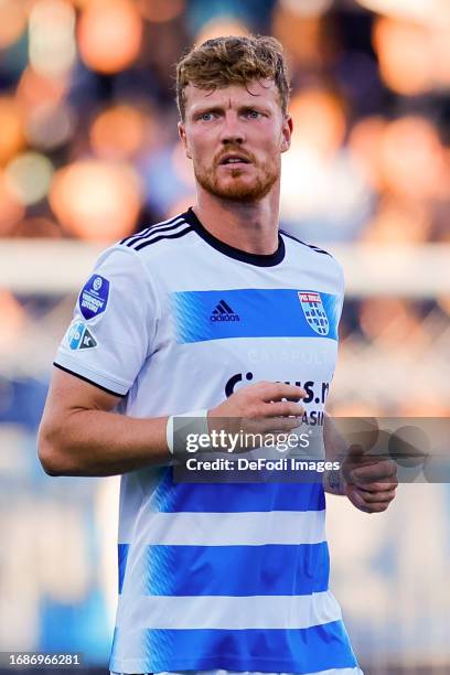 Ferdy Druijf of PEC Zwolle looks on during the Dutch Eredivisie match between PEC Zwolle and AZ Alkmaar at MAC³PARK Stadion on September 24, 2023 in...