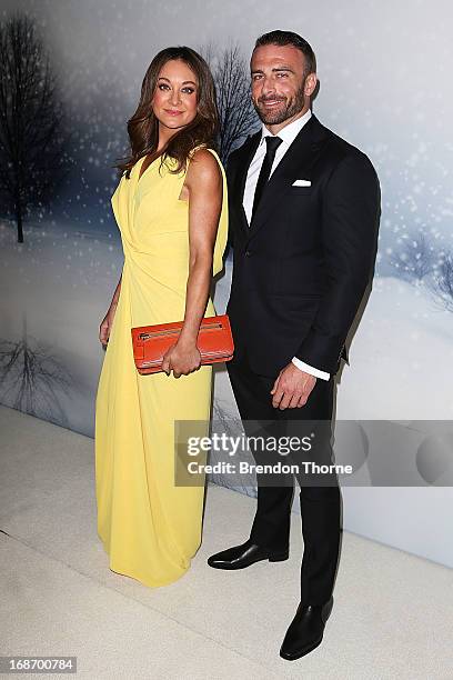 Michelle Bridges and Steve Willis arrive at the 2013 Instyle and Audi Women of Style Awards at Carriageworks on May 14, 2013 in Sydney, Australia.