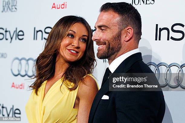 Michelle Bridges and Steve Willis arrive at the 2013 Instyle and Audi Women of Style Awards at Carriageworks on May 14, 2013 in Sydney, Australia.