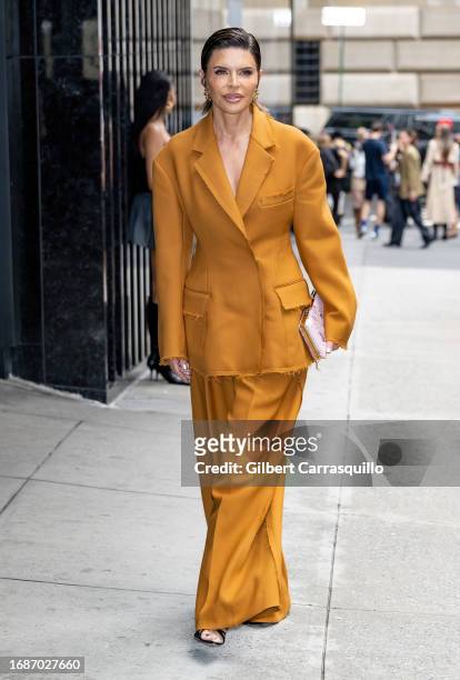 Lisa Rinna is seen arriving to the Jason Wu Collection fashion show during New York Fashion Week on September 10, 2023 in New York City.