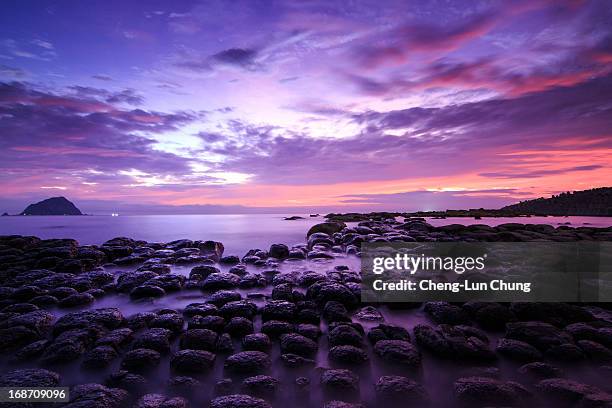 tofu rock, hoping island - keelung stock pictures, royalty-free photos & images