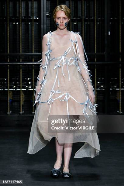 Model walks the runway during the Simone Rocha Ready to Wear Spring/Summer 2024 fashion show as part of the London Fashion Week on September 17, 2023...