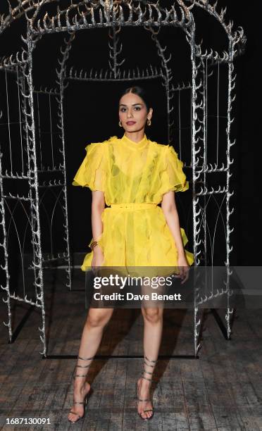 Manushi Chhillar attends the Karina Bond show during London Fashion Week September 2023 at The ICA on September 17, 2023 in London, England.