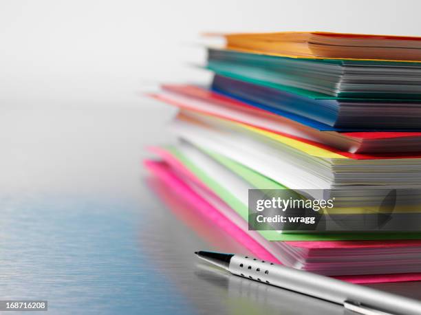 paper files on a desk - folders stock pictures, royalty-free photos & images