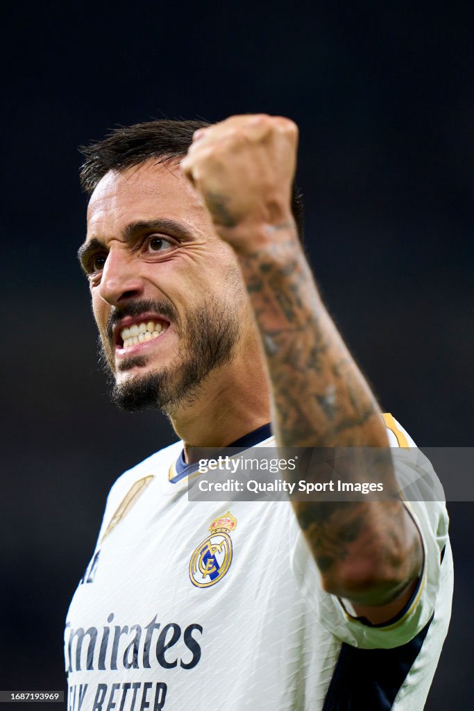 Joselu of Real Madrid CF celebrates after scoring his team's second ...