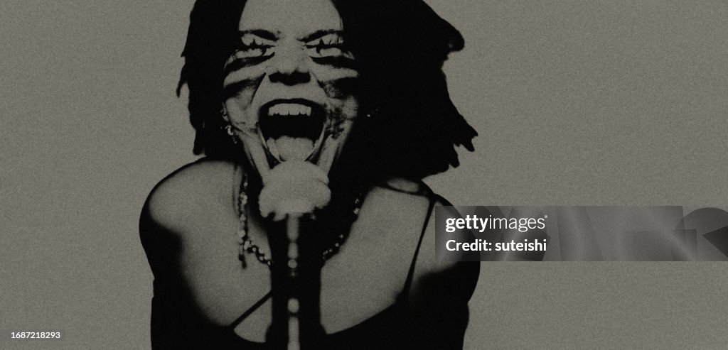 O músico de rock.