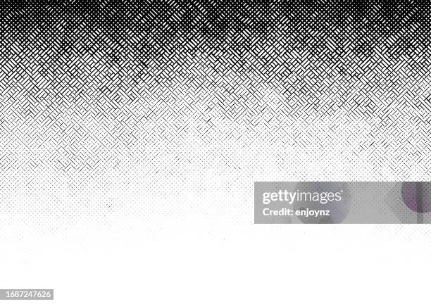 half tone black gradient lines pattern fade - cross hatching stock illustrations