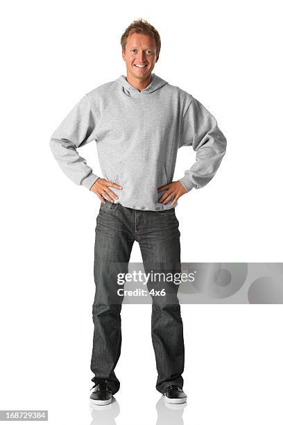 confident man - hood clothing stock pictures, royalty-free photos & images