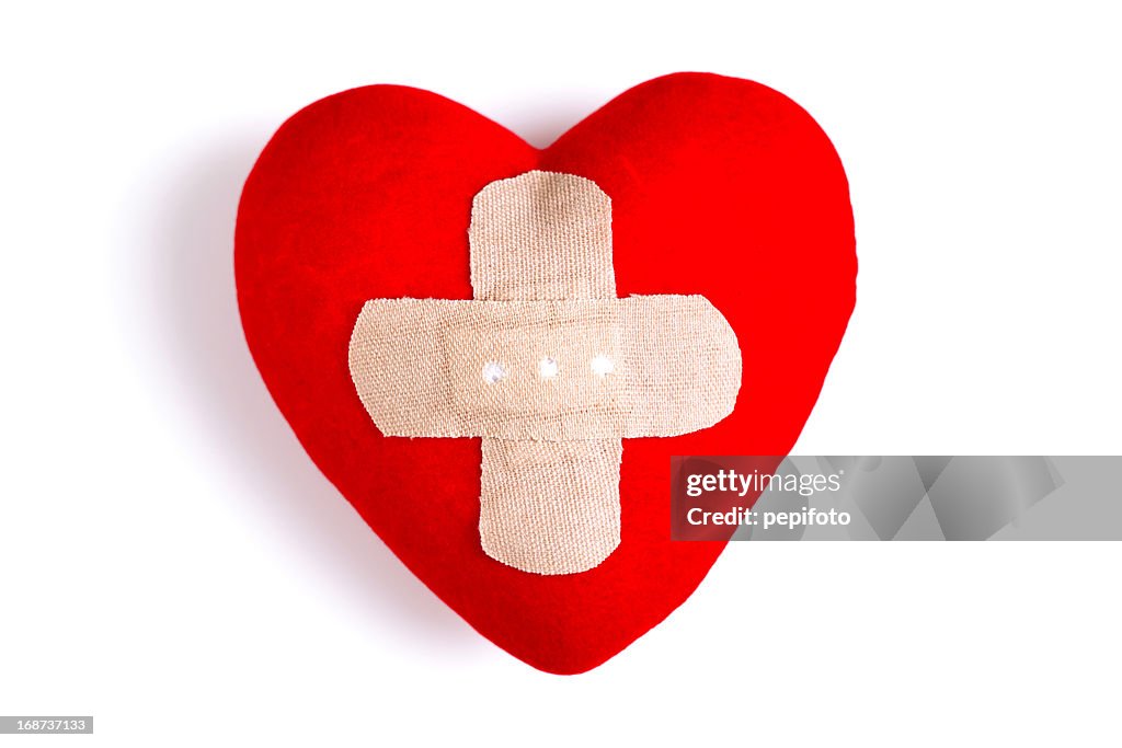 Heart with Adhesive Bandage