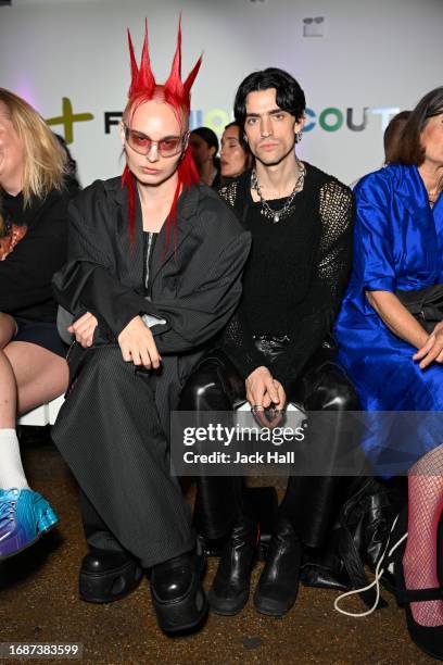 Guests attend the Pam Hogg during London Fashion Week September 2023 at the Protein Studios on September 17, 2023 in London, England.