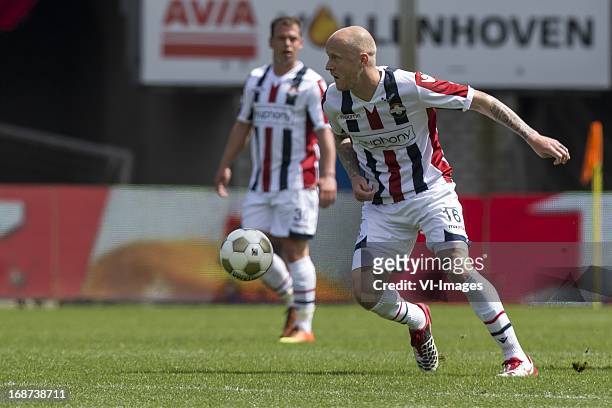 Nicky Hofs of Willem II , Danny Guijt of Willem II during the Dutch Eredivisie match between Willem II and AZ Alkmaar on May 12, 2013 at the Koning...