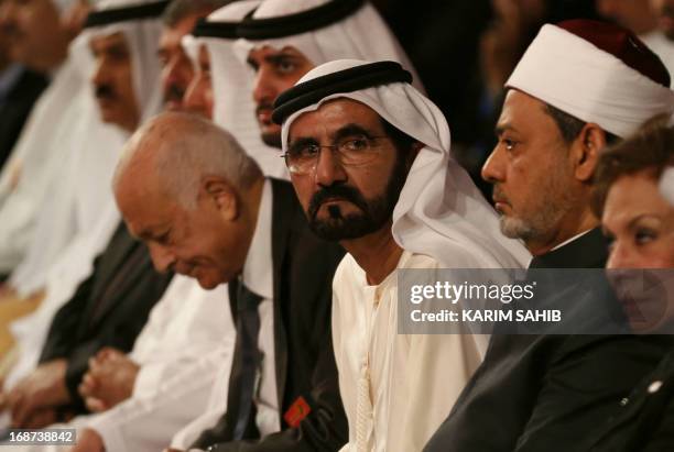 Ruler of Dubai, Sheikh Mohammed bin Rashid al-Maktoum , Grand Imam of Al-Azhar Sheikh Ahmed al-Tayeb and Arab League Secretary General Nabil al-Arabi...