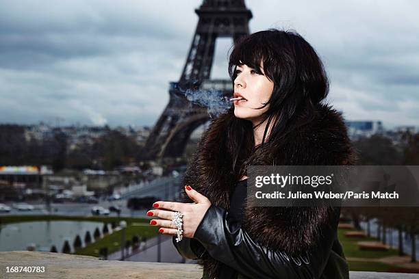 Singer and musician Alex Hepburn is photographed for Paris Match on April 11, 2013 in Paris, France.