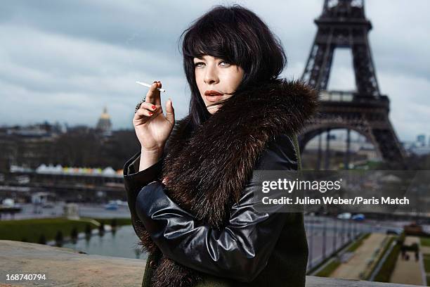 Singer and musician Alex Hepburn is photographed for Paris Match on April 11, 2013 in Paris, France.