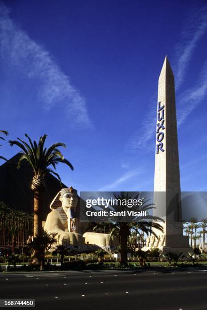 Exterior view Luxor Hotel on December 27, 1995 in Las Vegas, Nevada.