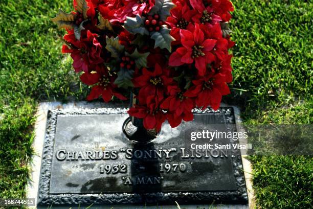 Charles Sonny Liston tomb on December 31, 1995 in Las Vegas, Nevada.
