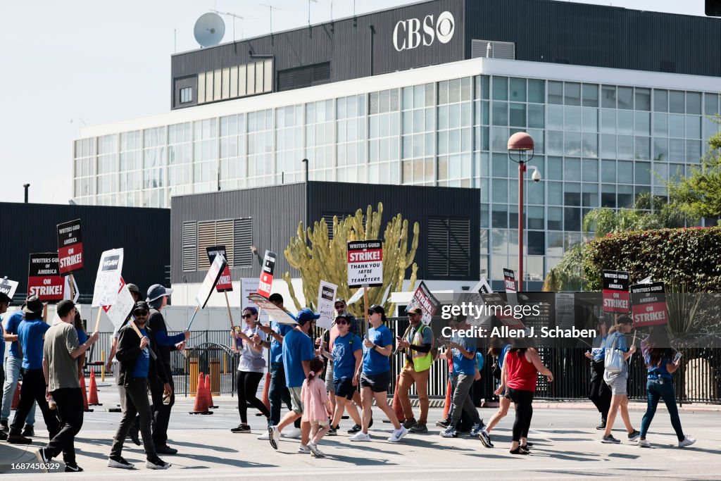 WGA Picketing at CBS Television City
