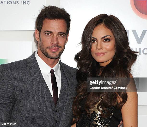 Cuban born Actor William Levy and Mexican Actress Ximena Navarrete attends the 2013 Univision Upfront Presentation at Espace on May 14, 2013 in New...