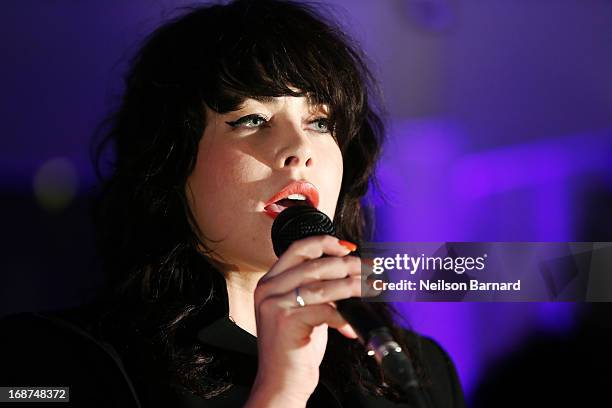 Saint-Jean-Cap-Ferrat, FRANCE Singer Alex Hepburn performs during Inaugural 2013 LIFE Summit at Grand-Hotel du Cap-Ferrat on May 14, 2013 in...