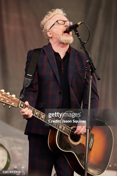 Dave King of Flogging Molly performs at Riot Fest 2023 at Douglass Park on September 17, 2023 in Chicago, Illinois.