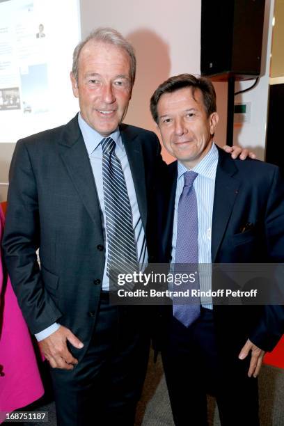 Of L'Opinion Christophe Chenut and Gilles Pelisson attend 'L'Opinion' Newspaper Launch Party on May 14, 2013 in Paris, France.