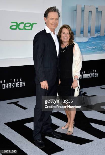 Actor Bruce Greenwood and Susan Devlin arrive at the premiere of Paramount Pictures' "Star Trek Into Darkness" at Dolby Theatre on May 14, 2013 in...