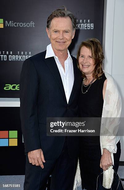 Actor Bruce Greenwood and Susan Devlin arrive at the premiere of Paramount Pictures' "Star Trek Into Darkness" at Dolby Theatre on May 14, 2013 in...