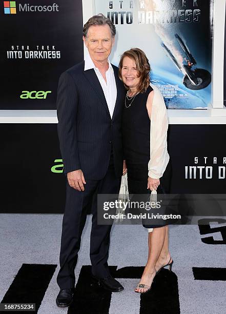 Actor Bruce Greenwood and wife Susan Devlin attend the premiere of Paramount Pictures' "Star Trek Into Darkness" at the Dolby Theatre on May 14, 2013...