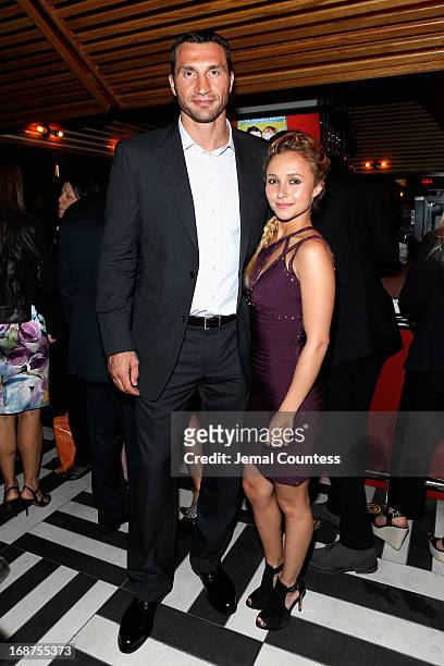 Wladimir Klitschko and Hayden Panettiere attend the Entertainment Weekly & ABC-TV Upfronts Party at The General on May 14, 2013 in New York City.