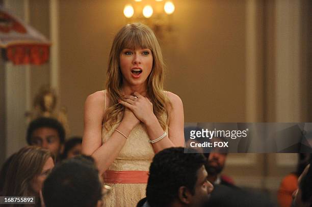 Taylor Swift guest-stars in the "Elaine's Big Day" season finale episode of NEW GIRL airing Tuesday, May 14, 2013 on FOX.