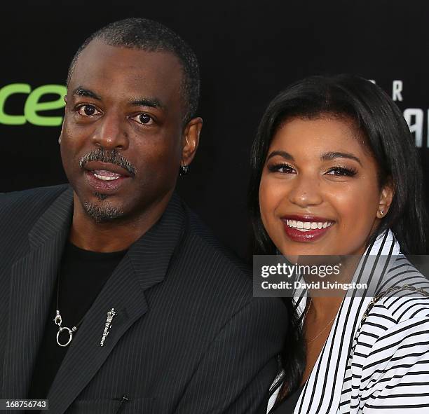 Actor LeVar Burton and daughter Michaela Burton attend the premiere of Paramount Pictures' "Star Trek Into Darkness" at the Dolby Theatre on May 14,...