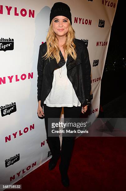 Actress Ashley Benson attends NYLON And Onitsuka Tiger Celebrate The Annual May Young Hollywood Issue at The Roosevelt Hotel on May 14, 2013 in...